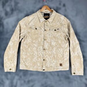 A. Tiziano 3X Men's Multi Color Tie Dye Denim Jacket Tan Cotton Blend Rare